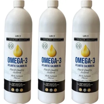 LAB-V Omega-3 Lososový olej pro psy a kočky 3x1l