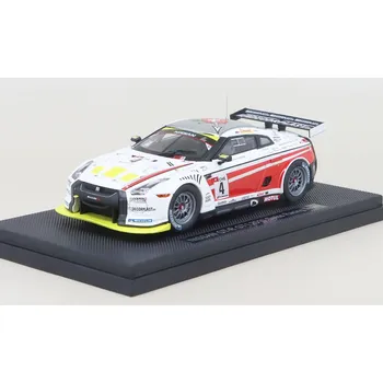 autíčko Nissan GT-R GT1 #4 Swiss Racing Team 1:43 - Ebbro Nissan GT-R GT-1 No.4 - kovový model auta