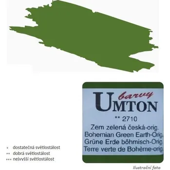 Speciální výtvarná barva Akvarelová barva 2,6ml - Zem zelená česká originál/ 2