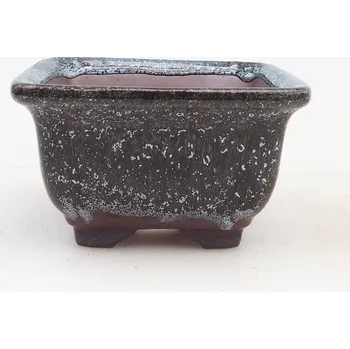 Květináč Bonsai miska 12 x 12 x 7 cm hnědá 137656