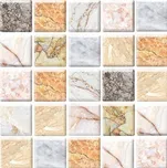 Samolepící PVC 3D panely mramorová mozaika 30 x 30 cm