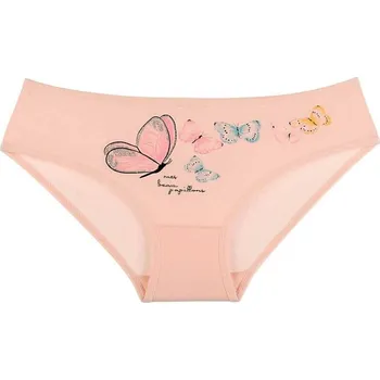 Dívčí spodní prádlo Dětské kalhotky Motýl - meruňková - 4 - 5 let