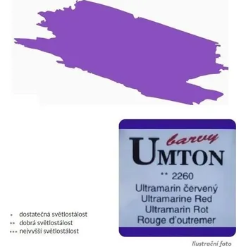 Speciální výtvarná barva Akvarelová barva 2,6ml - Ultramarin červený/ 1