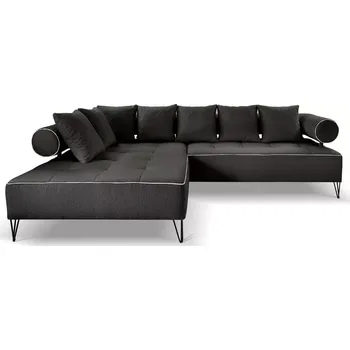 Sedací souprava Sedací souprava VIVIENNE L, levá, černá (lambi 13)