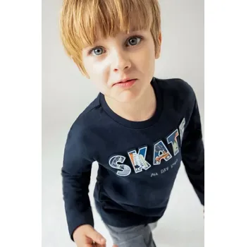 Chlapecké tričko Chlapecké triko dlouhý rukáv Mayoral Skate 4050-53 modré velikost 134