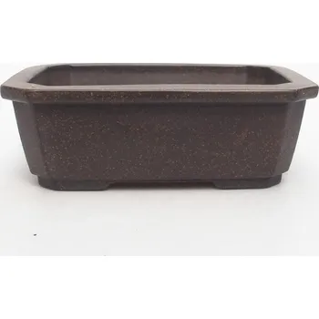 Květináč Bonsai miska 15 x 11 x 5 cm hnědookrová 133332