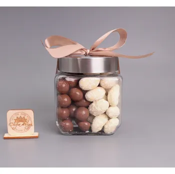 Čokoláda Dóza skleněná, malá - Potěšení kokos, čokoláda 350g