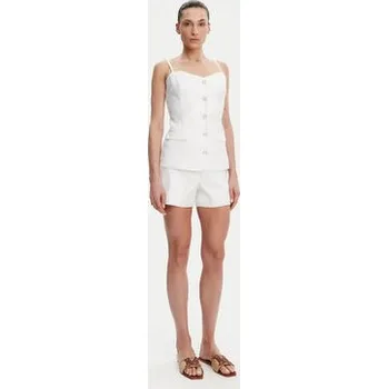 Dámské kraťasy Guess Šortky z materiálu W5GD1W WH5L2 Bílá Regular Fit L