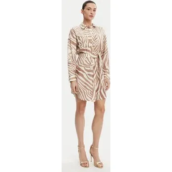 Dámské šaty Marciano Guess Košilové šaty 5GGK41 7314A Béžová Regular Fit 40