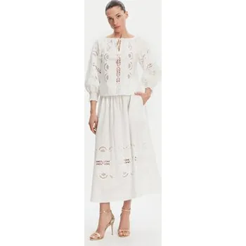 Dámská sukně Liu Jo Midi sukně WA5258 T4853 Bílá Regular Fit 40