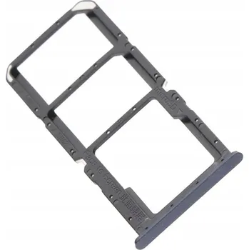 Šuplík / Držák SIM karty pro Realme 8 5G Dual SIM, černý, originální (ORG)