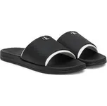 Calvin Klein Jeans Nazouváky Slide Rubber Neoprene Text YM0YM01234 Černá 44