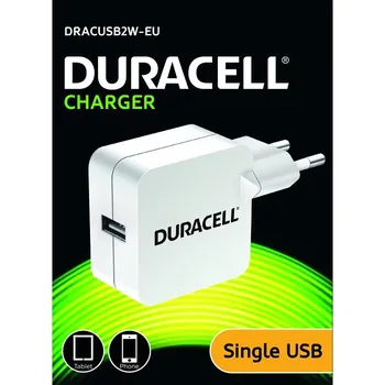 Příslušenství pro LED osvětlení Duracell USB Nabíječka pro čtečky & telefony 2,4A bílá DRACUSB2W-EU