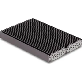 Počítač Delock Externí duální kombinované pouzdro USB Type-C™ pro 2 x M.2 NVMe PCIe nebo SSD SATA - beznástrojový 42028