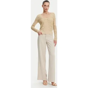 Dámské oblečení Guess Jeansy W4GA96 WDP85 Béžová Wide Leg 28_32