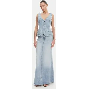 Dámská sukně Guess Džínová sukně W5GD83 D5B96 Modrá Regular Fit 24