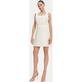 Dámské oblečení Guess Každodenní šaty W5GK77 WH610 Écru Slim Fit XXL