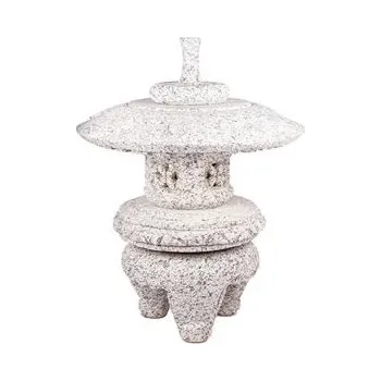 Stojací lampa Japonská kamenná lampa Maru Yukimi 45 cm