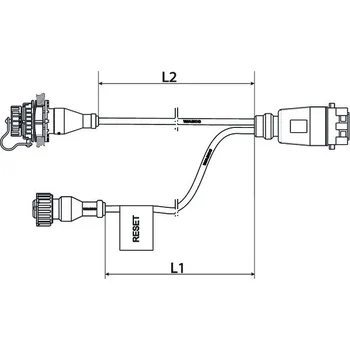 3D tisk Cable with Socket, ABS - 4496232530