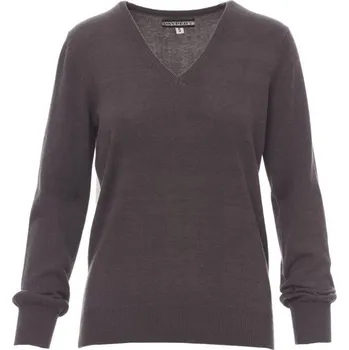 Dámský svetr Payperwear Dámský svetr Business v melírové variantě Barva: Šedý melír tmavý, Velikost: XL