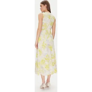 Dámské šaty Calvin Klein Letní šaty Print Abstract Ecovero Vn Dress LV044B059G Žlutá Regular Fit L