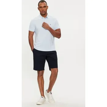 Pánské kraťasy Tommy Hilfiger Šortky z materiálu Harlem MW0MW23568 Tmavomodrá Regular Fit 34