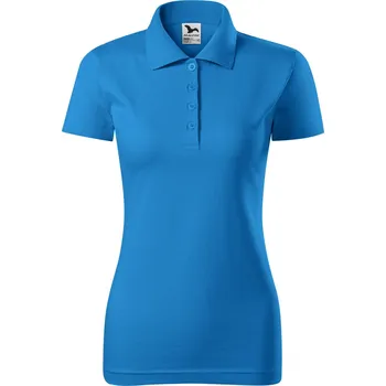 MALFINI Dámská polokošile 100 % bavlna single jersey Barva: modrá sytá, Velikost: XL