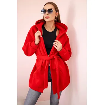 Kesi Zateplená bunda Dotty s vázáním v pase Barva: Červená, Velikost: UNI