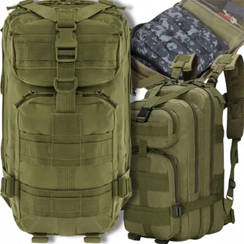 turistický batoh Batoh ZAM 35 l zelený polyester 4 kapsy