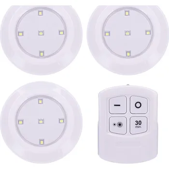 Osvětlení Solight LED světélka s dálkovým ovládáním, 3x 50lm, časovač, bateriové napájení