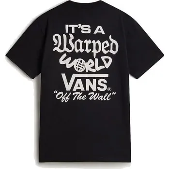 Pánské oblečení TRIKO VANS Warped World S/S - černá - XL + při osobním odběru 722 Kč