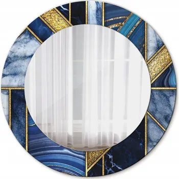 Zrcadlo Nástěnné Zrcadlo do Koupelny Moderní mramor 50 cm