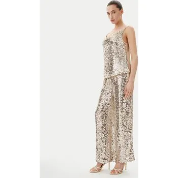 Dámské kalhoty Bruuns Bazaar Kalhoty z materiálu Brinna BBW4390 Stříbrná Loose Fit 36