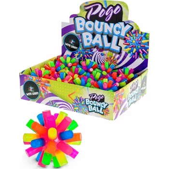 Dětský míč Maják Ježek 7,5cm hopík barevný se světlem