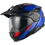 Výklopná helma na motorku Nexx X.Lifecountry Terra matná modro-červená