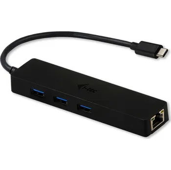 USB hub i-tec USB 3.1 Type C SLIM HUB 3 Port With GLAN C31GL3SLIM