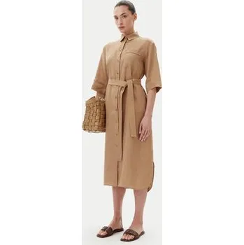 Dámské šaty Max Mara Leisure Košilové šaty Salute 2516221028 Hnědá Regular Fit 40
