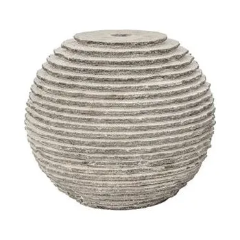 Zahradní dekorace DOLTAK Kamenná vroubkovaná fontána - koule 30 cm