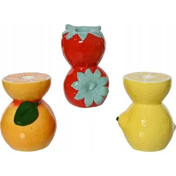 Svícen KERAMICKÝ SVÍCEN ovocný dekorativní JARO 11 cm
