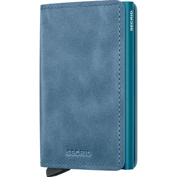 Peněženka Kožená peněženka SECRID Slimwallet Vintage Teal tyrkysová