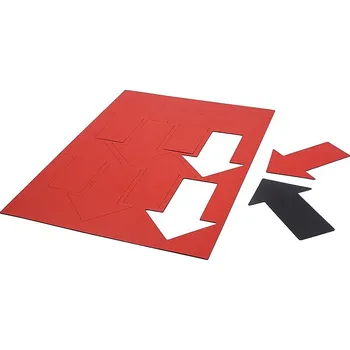 Dekorativní magnet SOLLAU Magnetické šipky, sada 8 ks Barva: Červená