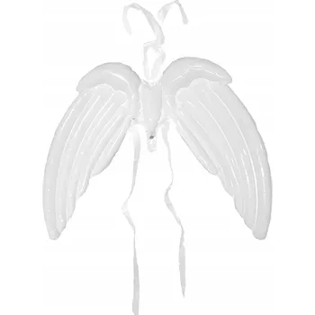 Balónek Andělská křídla BÍLÁ, fóliový balónek ve tvaru křídel S1