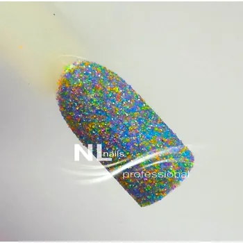NL nails professional GLITTER SAND NEON blue