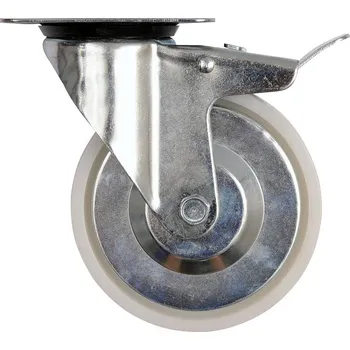 Sada nářadí Kolečko otočné, polyamidové s brzdou 60kg 100/31/130mm