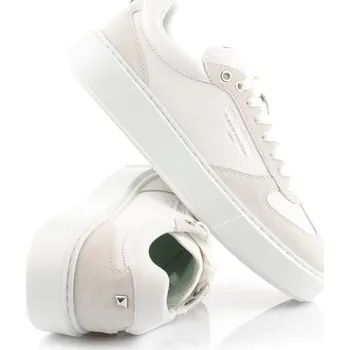 Dámská obuv TENISKY KARL LAGERFELD MAXI KUP RSG APRON LO LACE WHITE LTHR & SUEDE