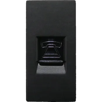 Elektrická zásuvka Telefonní zásuvka nástěnná MIUUN černá