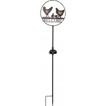 Venkovní osvětlení Solární lampa zapichovací Star Trading černá 75 cm 1 ks