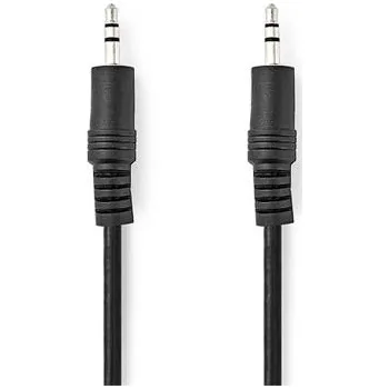 Audio kabel Nedis CAGL22000BK20- Stereo Audio Kabel | 3,5mm Zástrčka - 3,5mm Zástrčka | 2 m | Černá CAGL22000BK20