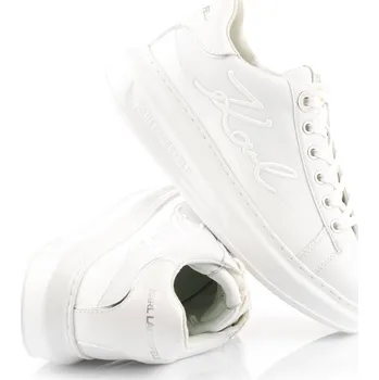 Dámské tenisky TENISKY KARL LAGERFELD KAPRI KARL SIGNIA SHINE WHITE LTHR / MONO