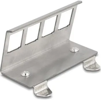 kabelová chránička Delock Keystone kovový držák 4-portový na DIN lištu 88140